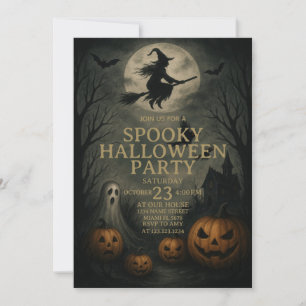 Invitación Espectacular fiesta de disfraces de Halloween
