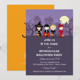 Invitación Espectacular fiesta de Halloween de la noche