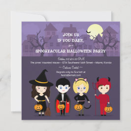 Invitación Espectacular fiesta de Halloween de la noche
