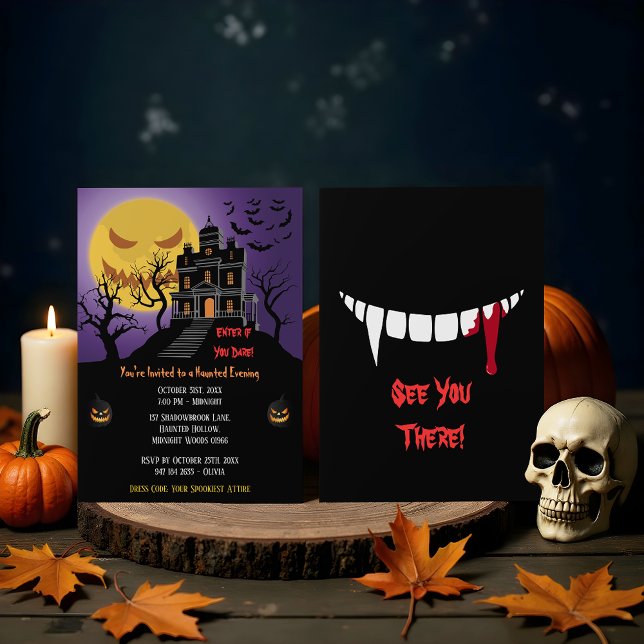 Invitación Espectacular fiesta de Halloween de la silueta de  (Subido por el creador)