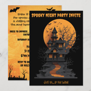 Invitación Espectacular fiesta de Halloween en la casa