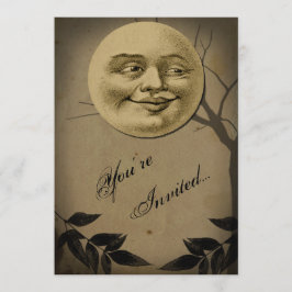 Invitación Espectacular fiesta de Halloween en la luna llena