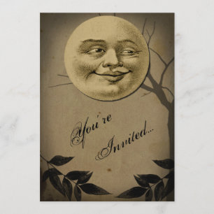 Invitación Espectacular fiesta de Halloween en la luna llena
