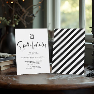 Invitación Espectacular fiesta de Halloween Mínima de Fantasm