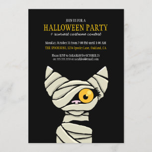 Invitación Espectacular fiesta de Halloween para gatos de mom