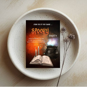 Invitación Espectacular fiesta de Halloween - Tema del libro 