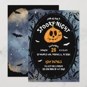 Invitación Espectacular Fiesta de la calabaza de Halloween es