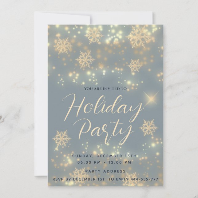 Invitación Espectacular fiesta de vacaciones corporativa de l (Anverso)
