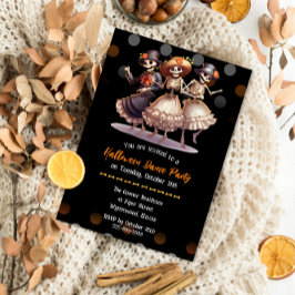 Invitación Espectacular y divertida fiesta de baile de hallow