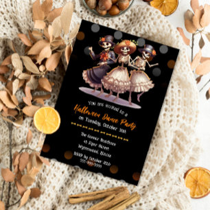 Invitación Espectacular y divertida fiesta de baile de hallow