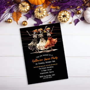 Invitación Espectaculares esqueletos de la fiesta de baile de