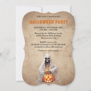 Invitación Espectador de esqueleto Jack O’Lanterns Fiesta de