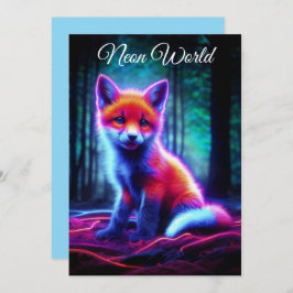 Invitación Espectro de brillo lindo con aura bioluminiscente