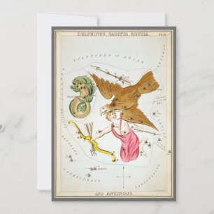 Invitación Espejo de Urania, Mapa Celeste Antiguo de Astronom