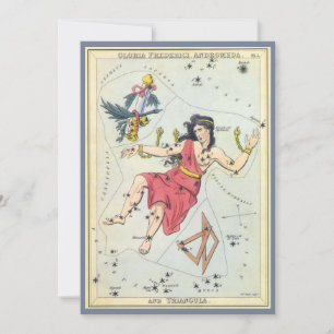 Invitación Espejo de Urania, Mapa Celeste de Astronomía Antig