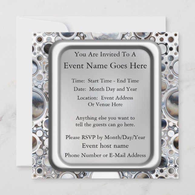 Invitación Espejos mágicos (Anverso)