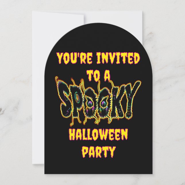 Invitación espeluznante (Anverso)