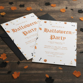 Invitación espeluznante a Halloween - Fiesta espel