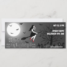 Invitación espeluznante a la fiesta de Halloween