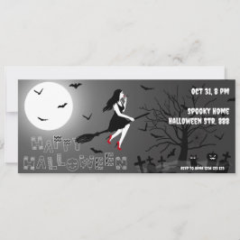 Invitación espeluznante a la fiesta de Halloween