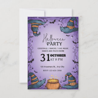 Invitación espeluznante a la fiesta de Halloween -
