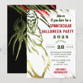 Invitación Espeluznante Adulto Halloween Scary Skull Costume