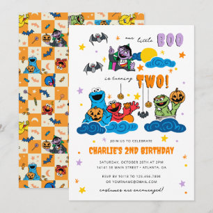 Invitación Espeluznante cumpleaños de Halloween en Plaza Sésa