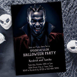 Invitación Espeluznante Drácula Fiesta de disfraces de Hallow