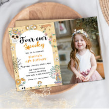 Espeluznante fantasma de Halloween 4º cumpleaños f