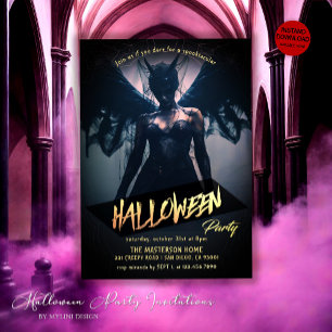Invitación Espeluznante Fantasma Halloween Adulto