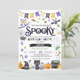 Invitación Espeluznante fiesta de cumpleaños de Fantasma
