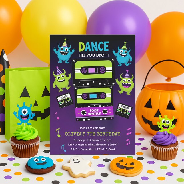 Invitación Espeluznante fiesta de cumpleaños de Halloween (Subido por el creador)