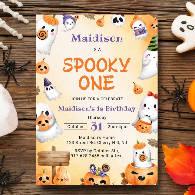Invitación Espeluznante Fiesta De Cumpleaños De Halloween (Subido por el creador)