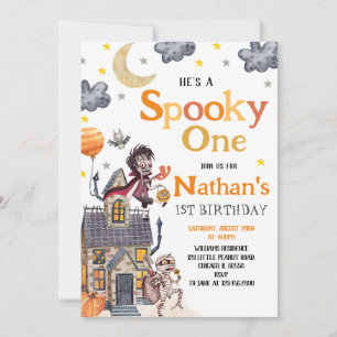 Invitación Espeluznante Fiesta de disfraces Cumpleaños de Hal
