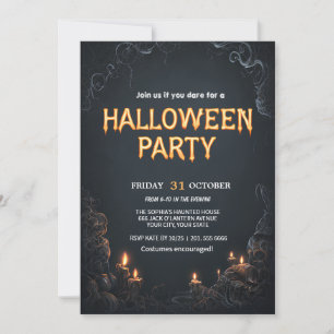 Invitación Espeluznante fiesta de Halloween