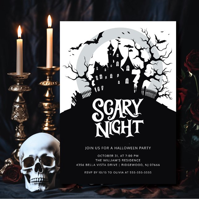 Invitación Espeluznante fiesta de Halloween (Subido por el creador)