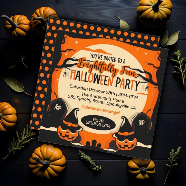 Invitación Espeluznante fiesta de Halloween (Subido por el creador)