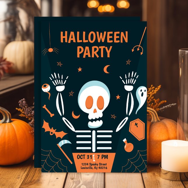 Invitación Espeluznante fiesta de Halloween (Subido por el creador)