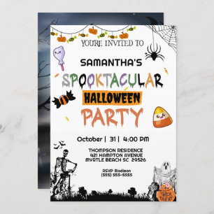 Invitación Espeluznante fiesta de Halloween