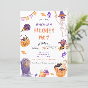 Invitación Espeluznante fiesta de Halloween