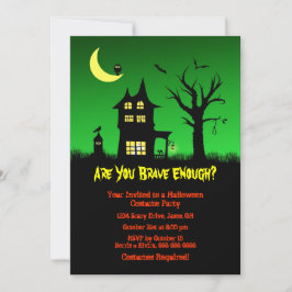 Invitación Espeluznante fiesta de Halloween en casa