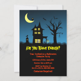 Invitación Espeluznante fiesta de Halloween en casa