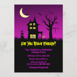 Invitación Espeluznante fiesta de Halloween en casa