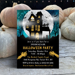 Invitación Espeluznante fiesta de Halloween en casa