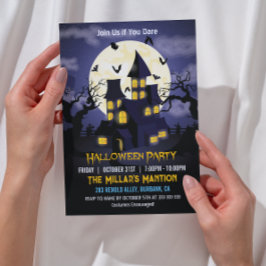 Invitación Espeluznante fiesta de Halloween en casa