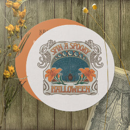 Invitación Espeluznante Halloween Vintage Style Dark Whimsy