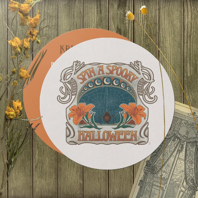 Invitación Espeluznante Halloween Vintage Style Dark Whimsy (Subido por el creador)