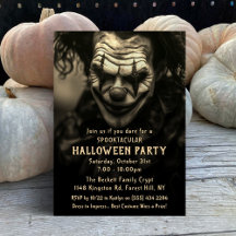 Espeluznante Payaso Vintage Halloween Party