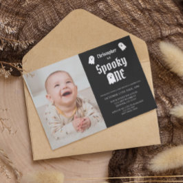 Invitación Espeluznante primer cumpleaños