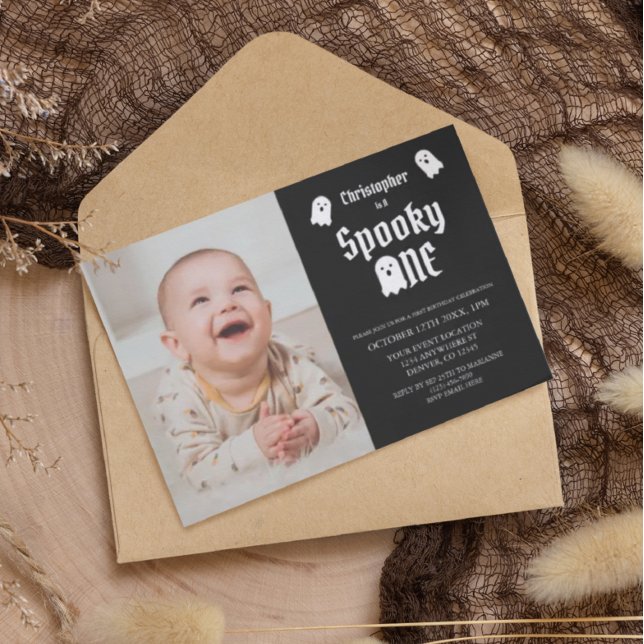 Invitación Espeluznante primer cumpleaños (Subido por el creador)